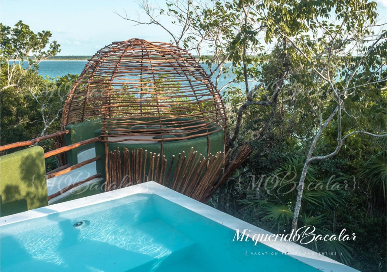 Casa Pibe, Private Jacuzzi, Pier And Rooftop Villa Bacalar Exterior foto